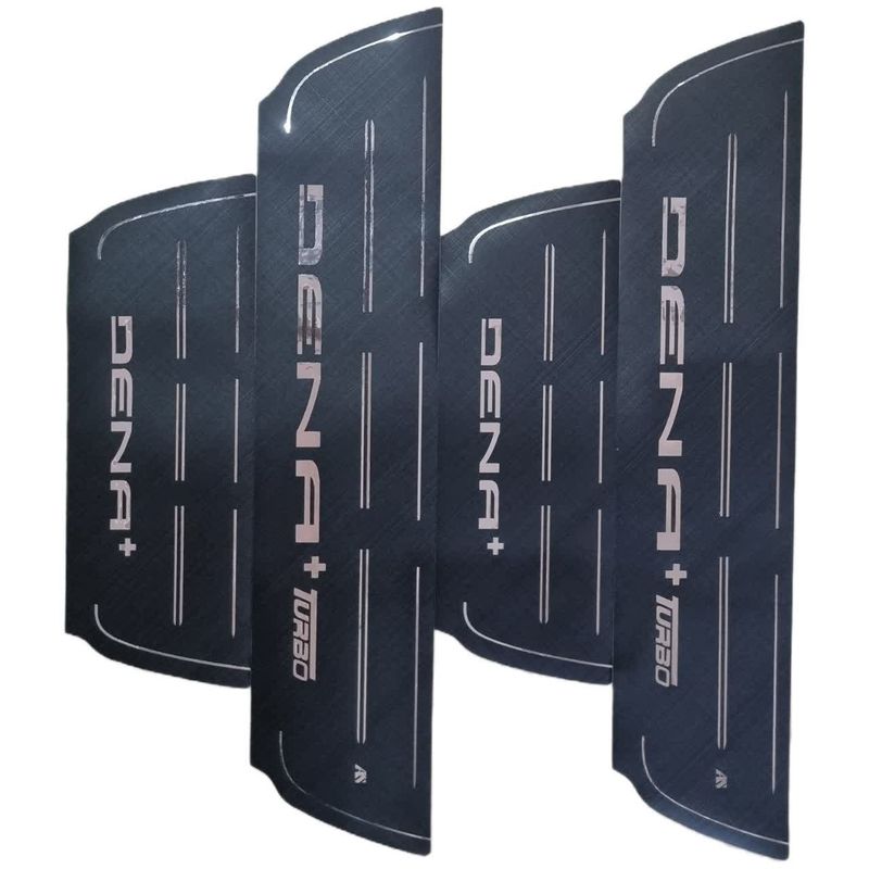 برچسب پارکابی خودرو امیران اسپرت طرح چرم کد 2025042 مناسب برای دناپلاس توربو مجموعه 4 عددی